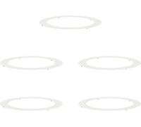 vidaXL adapté aux anneaux d'arbres plats 5 pcs blanc Ø90 / 120 cm acier