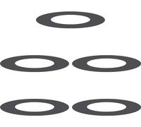 vidaXL adapté aux anneaux d'arbres plats 5 pcs noir Ø40 / 70 cm acier