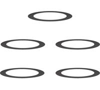 vidaXL adapté aux anneaux d'arbres plats 5 pcs noir Ø90 / 120 cm acier