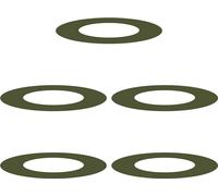 vidaXL adapté aux anneaux d'arbres plats 5 pcs vert olive Ø40 / 70 cm acier