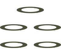 vidaXL adapté aux anneaux d'arbres plats 5 pcs vert olive Ø60 / 90 cm acier