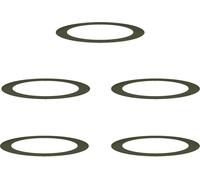 vidaXL adapté aux anneaux d'arbres plats 5 pcs vert olive Ø90 / 120 cm acier