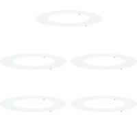 vidaXL, adapté aux arbres à faible circonférence, 5 pièces, blanc, diamètre 50/80 cm, acier