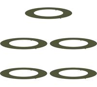 vidaXL, adapté aux arbres à faible circonférence, 5 pièces, vert olive, diamètre 50/80 cm, acier