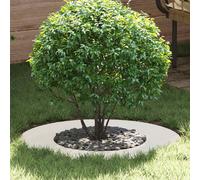 vidaXL adapté pour anneau d'arbre plat Blanc Ø40 / 70 cm Acier