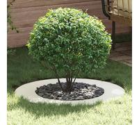 vidaXL adapté pour anneau d'arbre plat Blanc Ø50 / 80 cm Acier