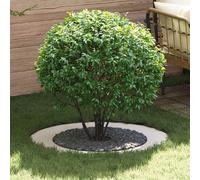 vidaXL adapté pour anneau d'arbre plat Blanc Ø60 / 90 cm Acier