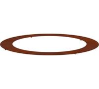 vidaXL adapté pour anneau d'arbre plat brun Ø90 / 120 cm acier résistant aux intempéries