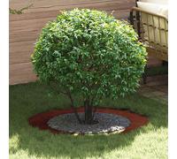 vidaXL adapté pour anneau d'arbre plat Marron Ø60 / 90 cm Acier patiné