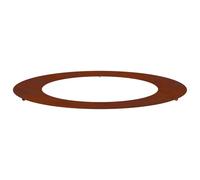 vidaXL Anneau d'arbre plat adapté – Ø60/90 cm – Brun – Acier résistant aux intempéries
