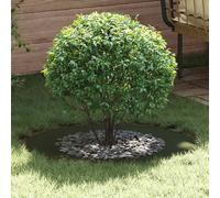 vidaXL adapté pour anneau d'arbre plat Vert olive Ø50 / 80 cm Acier