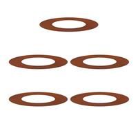 vidaXL adapté pour Anneaux d'arbre Plats 5 pcs Marron Ø40 / 70 cm, Protection d'arbre Moderne, Ornement extérieur, déco résistante, Design paysager, Accessoire pour Jardin