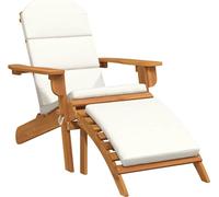 vidaXL Adirondack-Gartenstuhl mit Fußstütze Massivholz Akazie