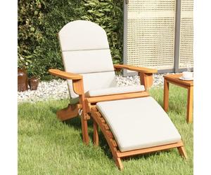 vidaXL Adirondack-Gartenstuhl mit Fußstütze Massivholz Akazie
