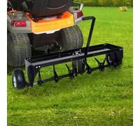 vidaXL Aérateur de pelouse pour tondeuse 102 cm