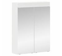 vidaXL Amoire de salle de bain avec miroir avec étagère TULUM Blanc