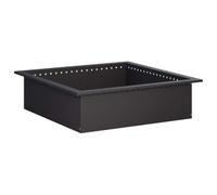 vidaXL Anneau de Braise Noir 90 x 90 x 25 cm Acier