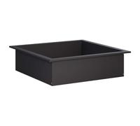 vidaXL Anneau de Braise Noir 90 x 90 x 25 cm Acier