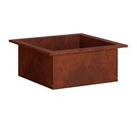 vidaXL Anneau de Braise Rouillé 90 x 90 x 25 cm Acier patiné