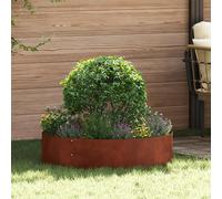 vidaXL Anneau de jardinière 5 pcs Marron 80 x 80 x 20 cm Acier patiné