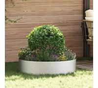 vidaXL Anneau de jardinière Argenté 80 x 80 x 20 cm Acier inoxydable