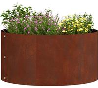 vidaXL Anneau pour plantes 5 pcs Marron 40 x 40 x 20 cm Acier résistant aux intempéries