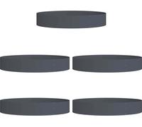 vidaXL Anneau pour plantes 5 pièces Anthracite 120 x 120 x 20 cm