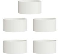 vidaXL Anneau pour plantes 5 pièces Blanc 40 x 40 x 20 cm Acier laminé à froid