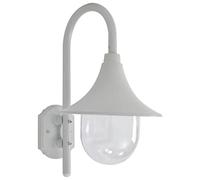 vidaXL Applique murale de jardin en aluminium E27 Blanc