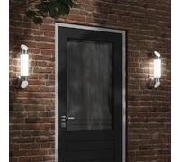 vidaXL Applique murale d'extérieur argenté acier inoxydable