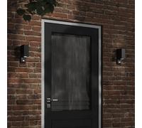 vidaXL Applique murale d'extérieur avec capteurs noir
