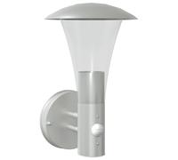 vidaXL Applique murale d'extérieur et capteur argenté acier inoxydable