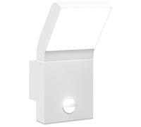 vidaXL Applique murale d'extérieur LED avec capteur blanc Fonte d'aluminium