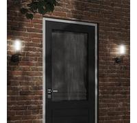 vidaXL Applique murale d'extérieur noir acier inoxydable