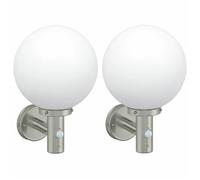 vidaXL Applique Murale Extérieure 2 pc Argenté 28 x 25 x 38 cm 4005946