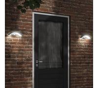 vidaXL Applique murale LED d'extérieur avec capteurs noir