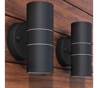 VidaXL Applique murale LED Extérieure - Noir