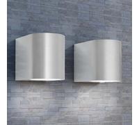 vidaXL Applique murale LED - Ronde - 2 pièces
