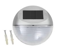 vidaXL Applique murale solaire d'extérieur LED 12 pcs. Rond Argenté