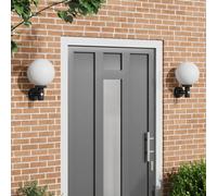Vidaxl Appliques Murales Avec Capteur 2 Pcs Acier Inoxydable Noir Ip44