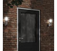 vidaXL Appliques murales d'extérieur 2pcs argenté acier inoxydable