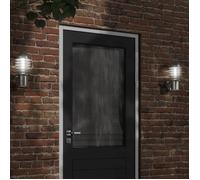 vidaXL Lampes murales extérieures 2 pcs. argent acier inoxydable