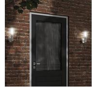 vidaXL Appliques murales d'extérieur 2pcs argenté acier inoxydable éclairage mural d'extérieur lampe murale de jardin 4006237