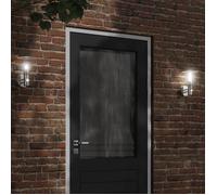vidaXL Appliques murales d'extérieur et capteurs 2pcs acier inoxydable éclairage mural d'extérieur lampe murale de jardin 4006239