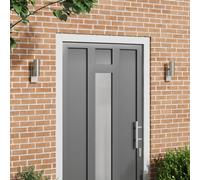Vidaxl Appliques Murales Extérieures 2 Pcs Argent Acier Inoxydable Ip44
