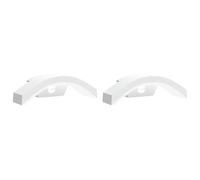 vidaXL Lampes murales d'extérieur LED avec capteur 2 pcs. Blanc Fonte d'aluminium