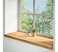 vidaXL Appuis de fenêtre 2 pcs. Marron clair 120x40x2 cm Chêne massif