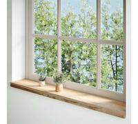vidaXL Appuis de fenêtre 2 pcs. Non traité 110x20x2 cm Chêne massif