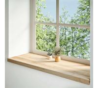 vidaXL Appuis de fenêtre 2 pcs. Non traité 110x40x2 cm Chêne massif