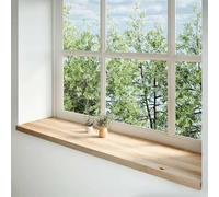 Vidaxl Appuis De Fenêtre 2 Pcs Non Traité 160x40x2cm Bois Chêne Massif